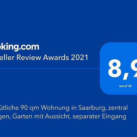 Gemuetliche 90 Qm Wohnung In Saarburg, Zentral Gelegen, Garten Mit Aussicht, Separater Eingang Eksteriør billede