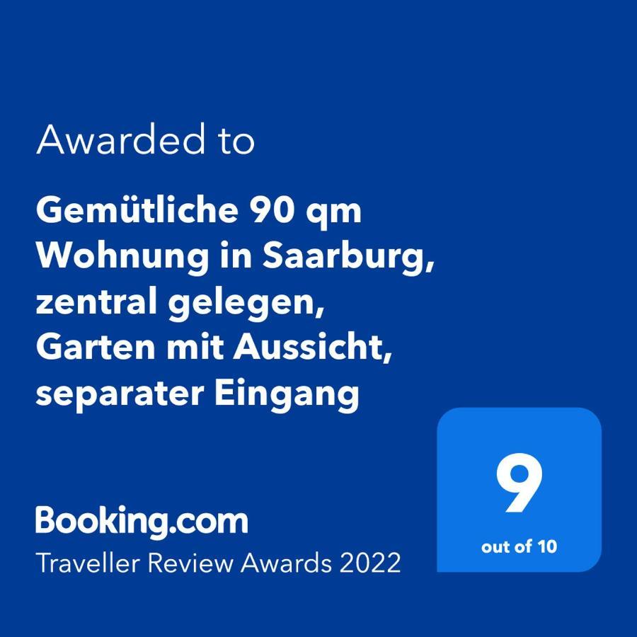 Gemuetliche 90 Qm Wohnung In Saarburg, Zentral Gelegen, Garten Mit Aussicht, Separater Eingang Eksteriør billede
